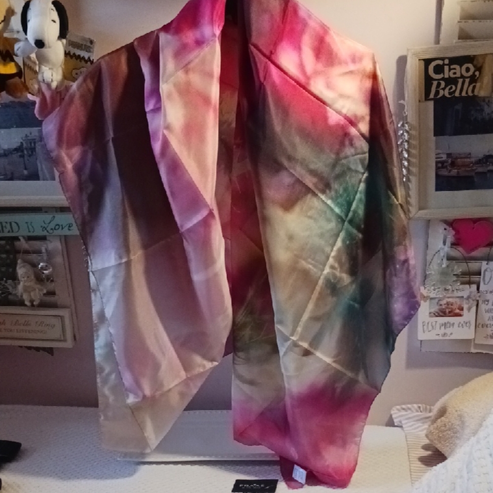 Fraas Elegant Pink and Green Women's Cape